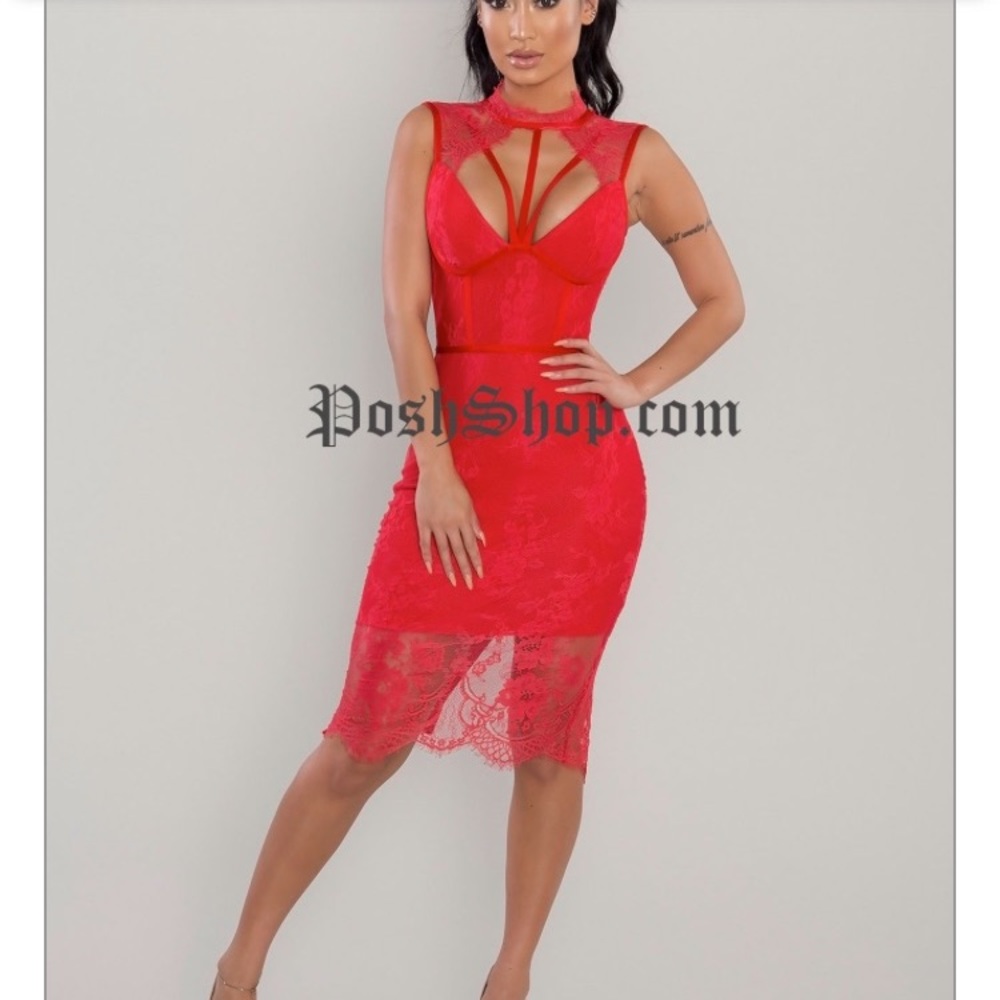 red dress